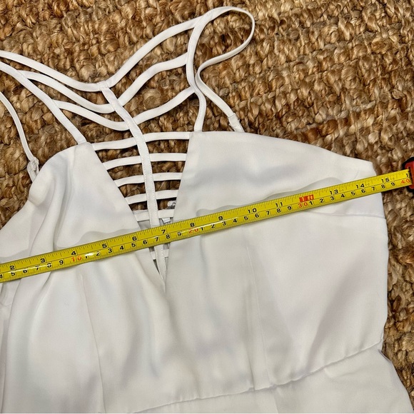 NAKED ZEBRA white cutout mini dress - Picture 7 of 16